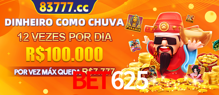 Banner do programa de recompensas Recomende para amigos do BET625, detalhando os bônus por convidar amigos, com prêmios que chegam a R$288.888.